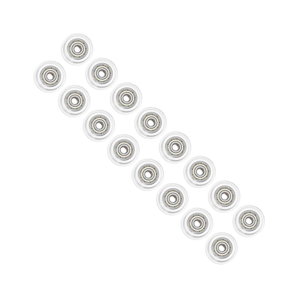 48PCS 3D Printer Pulley Wheel Set Stable Low Friction POM Precise Steel Pulley Set for Printing