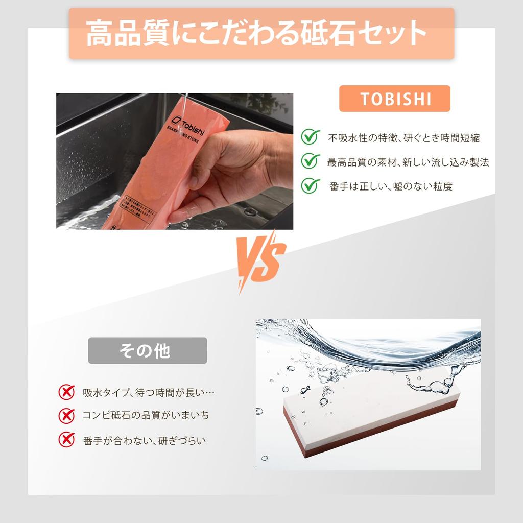 Tobishi Ακονιστής Μαχαιριών Νέος Ακριβής Ανοξείδωτος Χάλυβας Ομοιόμορφη Επιφάνεια Σταθερή Γωνία Ιδανικό για το Σπίτι Μεσαίου Φινιρίσματος Πέτρα, Κατασκευασμένο, #1000,