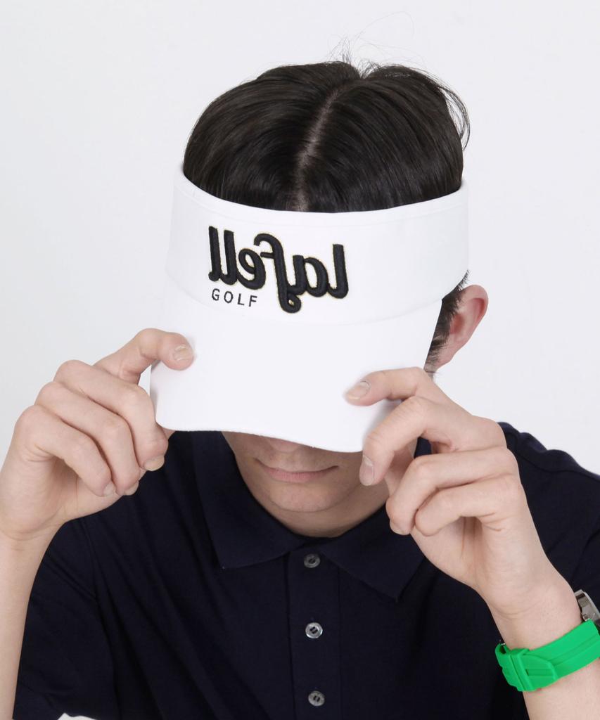 MFS GOLFWEAR Gold Point Volume Emb Sun Visor