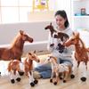 30/40Cm Simulation Horse Plush Toys Cute Stuffed Animal Zebra Doll Soft Realistic Horse Toy Photography Props Kids Birthday Gift