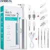 Elektrisk dental scaler Tandpolerare Tandstensfläckar Plack Calculus Remover Tandrengöring Whitening Tools 8st utbytbara huvuden
