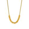 New European and American style punk gold-plated necklace, stainless steel heavy-duty minimalist style, personalized beaded accessory clavicle chain