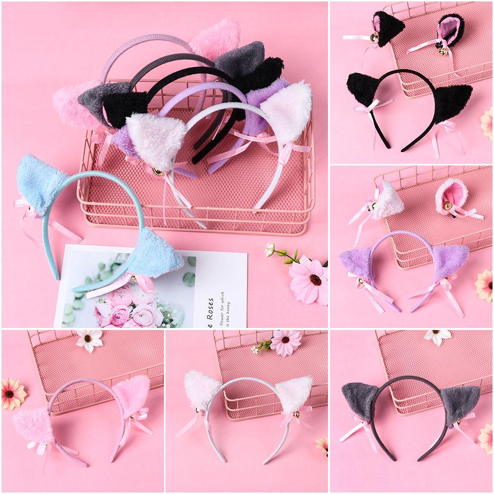 Women  Night Party Club Bar Small bell Cat Ear Head Band Cartoon Hair Band Hair Accessories