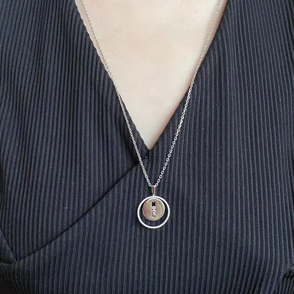 2024 New Vintage Move Diamond Necklace For Women Luxury Jewelry Designer Pendant Pure 925 Sterling Silver Long Chain Necklaces