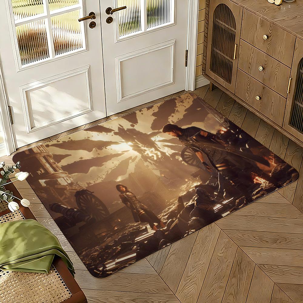 C-Clair O-Obscur E-Expedition 33 Fußmatte Weich Verdickt Rutschfest Schlafzimmer Wohnzimmer Türvorleger Heimdekoration Flanell Teppiche