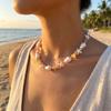 Sea Series Bohemian Style Necklace Ornaments Beach Beaded Necklace  Girls Couple Gift