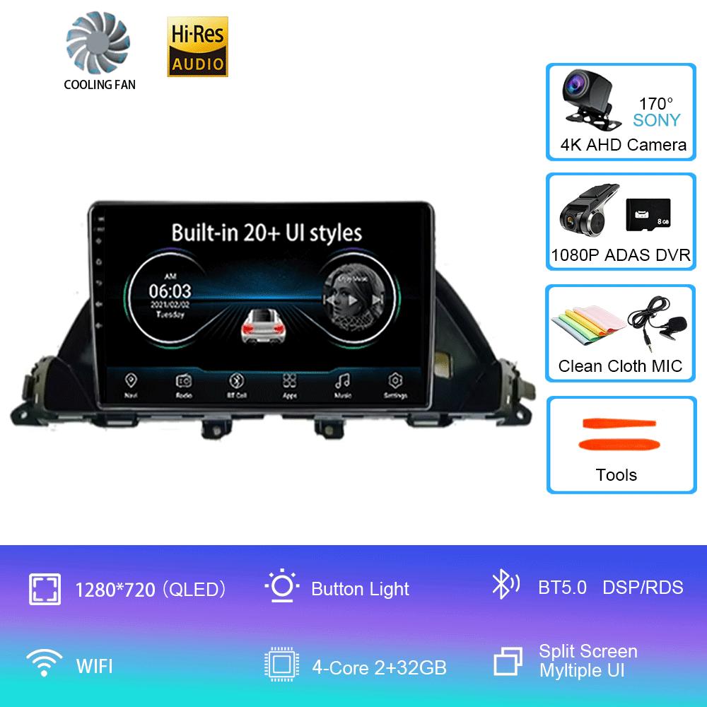 For Honda Odyssey 2010 - 2017 Car Radio Multimedia Video Player GPS Navigation 2 Din 8Core Android 14 Auto 2Din CarPlay Auto RDS