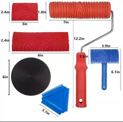 Wood Grain Texture Roller Brush for Oil Paints