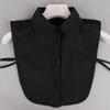 Pearl Detachable Collar Women Crystal Diamond Chiffon Shirt False Fake Collar Women Removable Peto Mujer Chemisier Faux Cols Tie