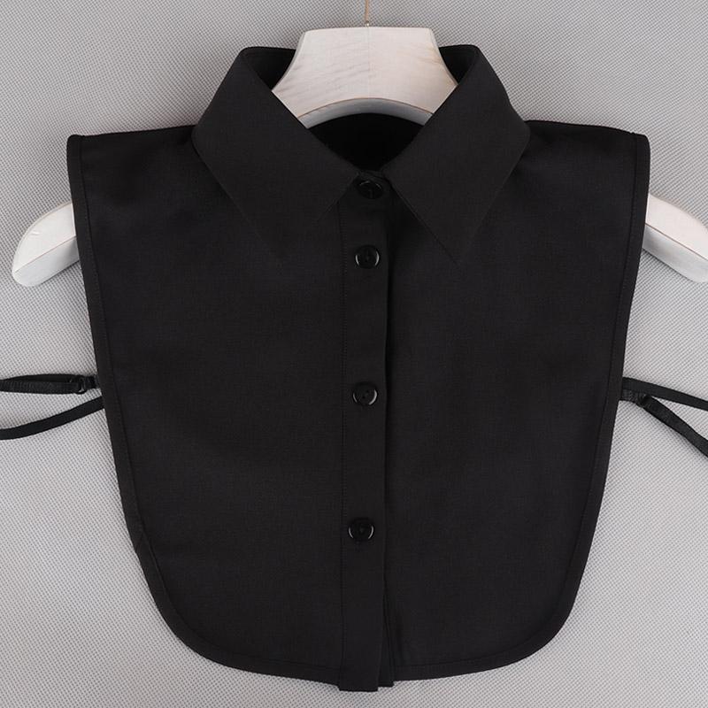 Pearl Detachable Collar Women Crystal Diamond Chiffon Shirt False Fake Collar Women Removable Peto Mujer Chemisier Faux Cols Tie