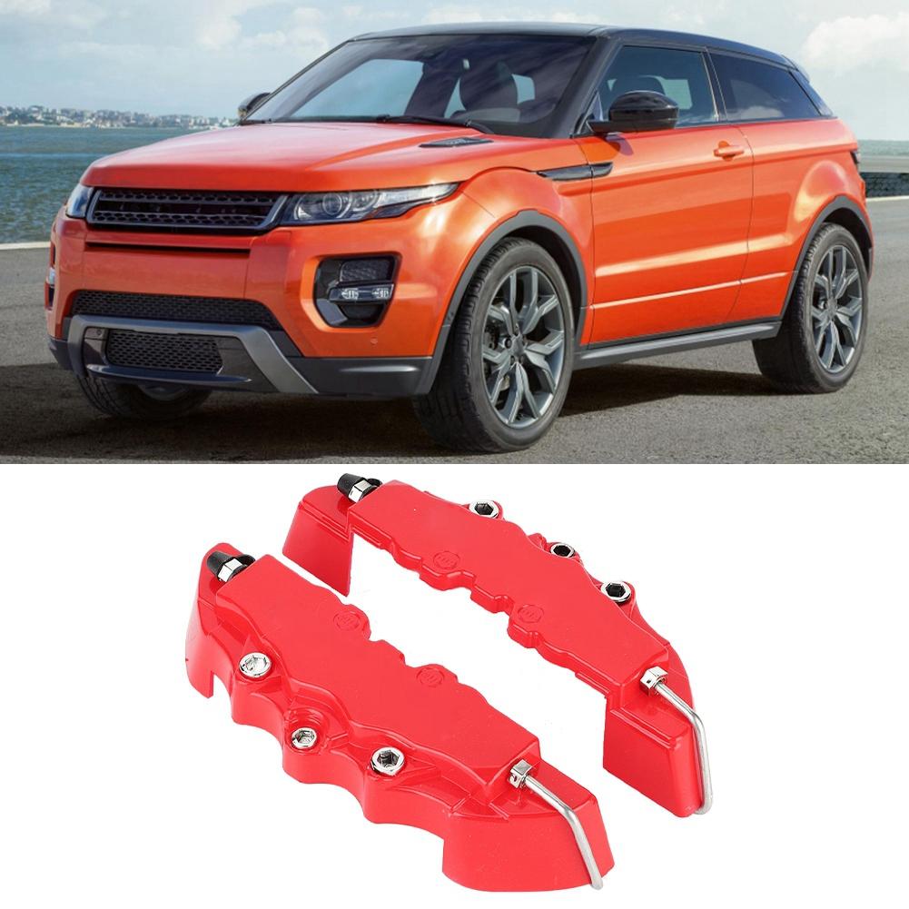 2PCS High Quality ABS Useful Car Universal Disc Brake Caliper Covers Front Rear Auto Kit