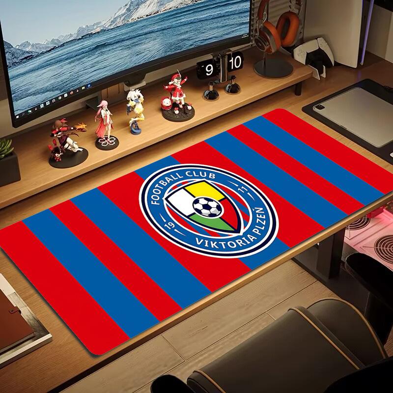 Viktoria Plzen FC Color Mouse Pad Large Gaming Table Cushion Non-slip Laptop Tablet Big Mousepad XXL Mat Mini PC Playmat With Lock edge