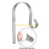 F26C Metal Christmas Stocking Holder Hooks Fireplace Hanger Fireplace Hook with Non-Skid Design, Bronze/Gold/Silver Optional