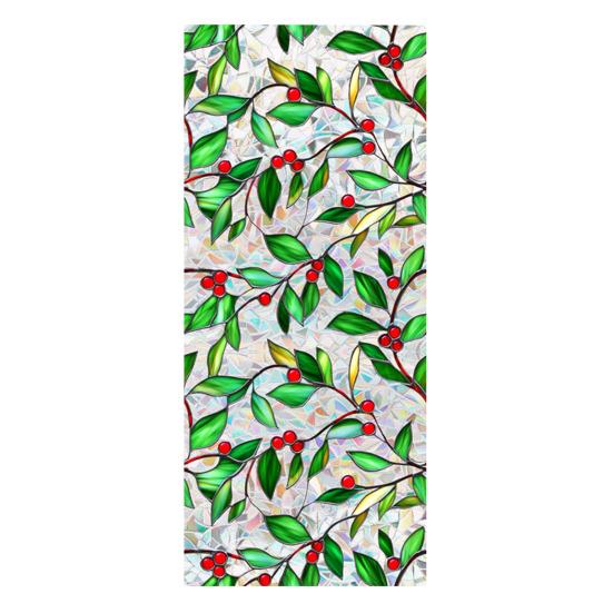 

Радужная оконная пленка с рождественским узором, пленка для защиты конфиденциальности, стеклянная наклейка, водонепроницаемая, статическая, липкая, наклейка на окно для домашнего офиса, класса A