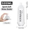 NEWBOLER Sports Water Bottles BPA-Free Collapsible Soft Flask Running Camping Hiking Hydro Flask Soft Water Bottle for Hydration 1