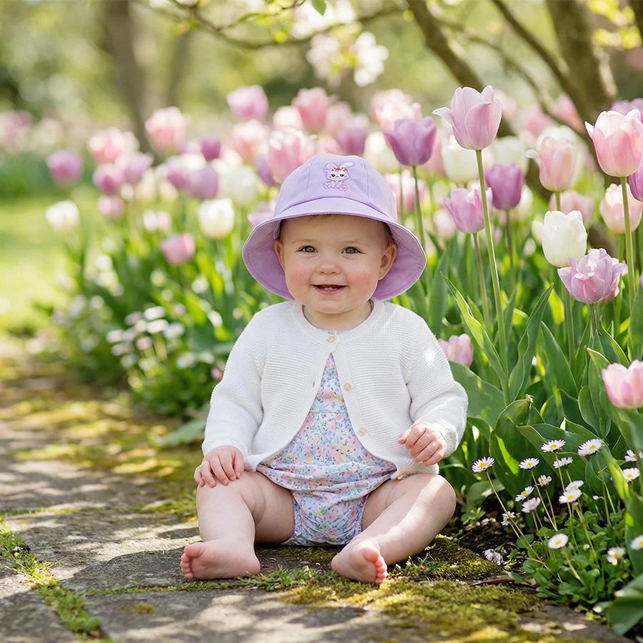 6M-2Y Baby Hat, Spring and Autumn Lightweight, Korean Style, Cute and Adorable, Girls  and Boys  Fisherman Bucket Hat, Sunshade One Size