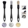 3-Piece Car Detailing Brush Set: Crevice, Wash, and Wheel Brushes