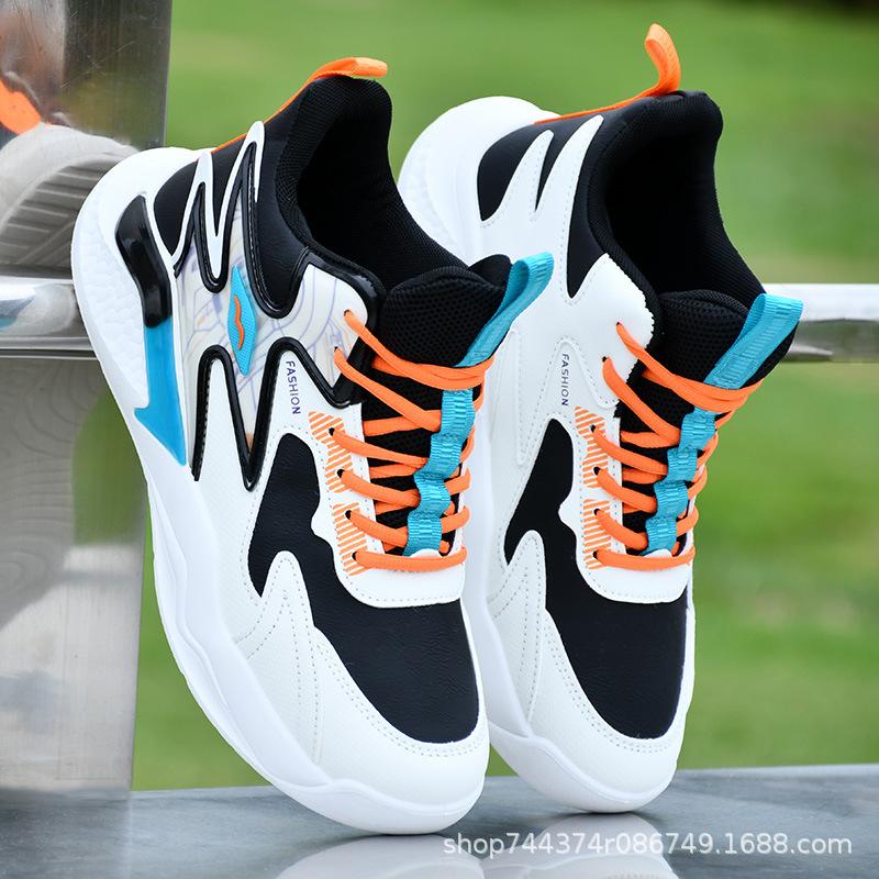 Basketball Shoes Autumn and Winter High-top Leather Waterproof Sports Casual Shoes Student Running Tide Shoes