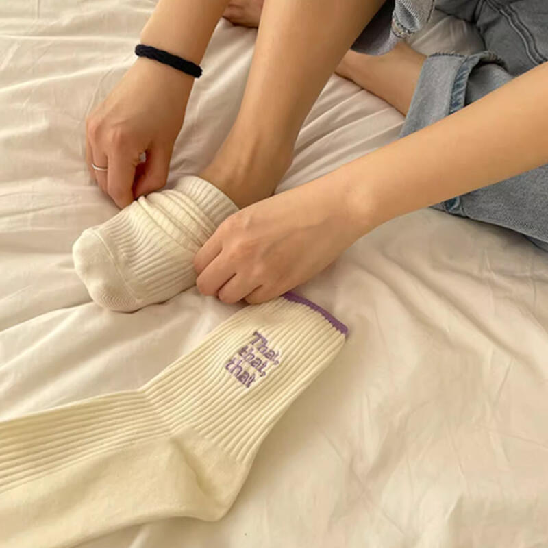 Bonnie 7 pairs of student uniform white socks for one week