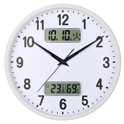 Analog Wall Clock Temp/Humidity Display
