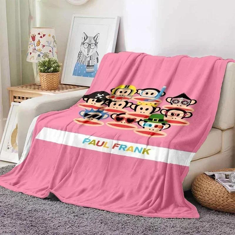 P-Paul Frank Flanell Wohnzimmer, Schlafzimmer, Schlafsofa, Picknick für Kinder, Wärme, Komfort, tragbare Decke, Geburtstagsgeschenk r2