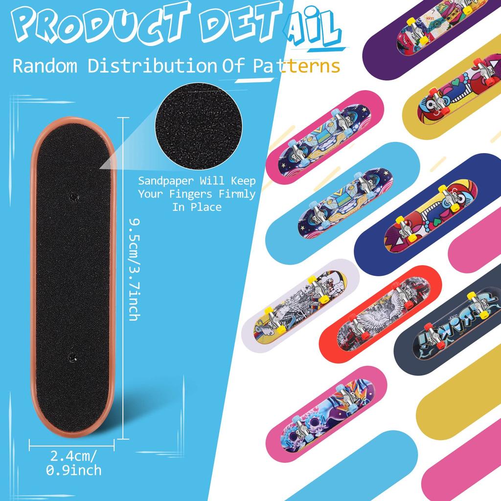 1-5Pcs Finger Skate Board Mini Collectible Creative Desktop Fingertip Fingerboard Finger Skater Toys