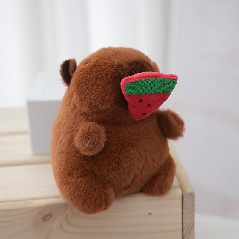 Adorable Capybara Plush Keychain Soft Cute Rodent Bag Charm For Animal Lovers