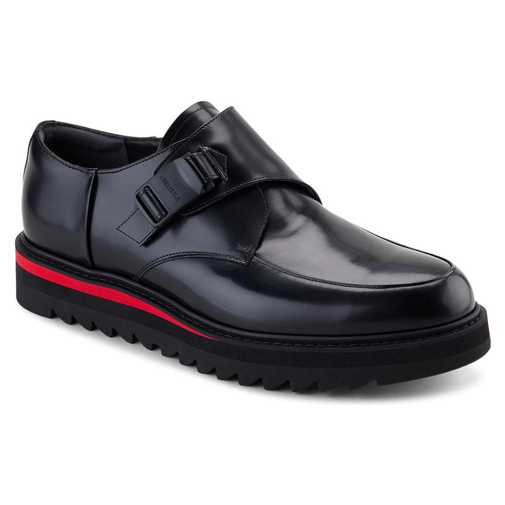 ONITSUKA TIGER Monk-S Casual Comfortable Slip-Resistant Durable Low-Top Lifestyle Shoes Men Sneaker Black Red 1181A312-001
