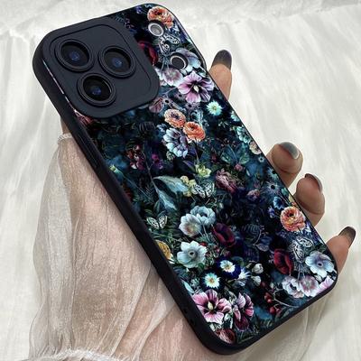 M441 Classic Painting Flower Aesthetic Eyes Angel Eyes Soft Phone Cases for iPhone Samsung Galaxy Xiaomi Rdemi Huawei Honor Infinix Realme All Model