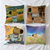 Guy Chill Cushion Cover Internet Soft Case For Meme Sofa Living Room Home Comfortable Office Decor Protective Pillow Covers