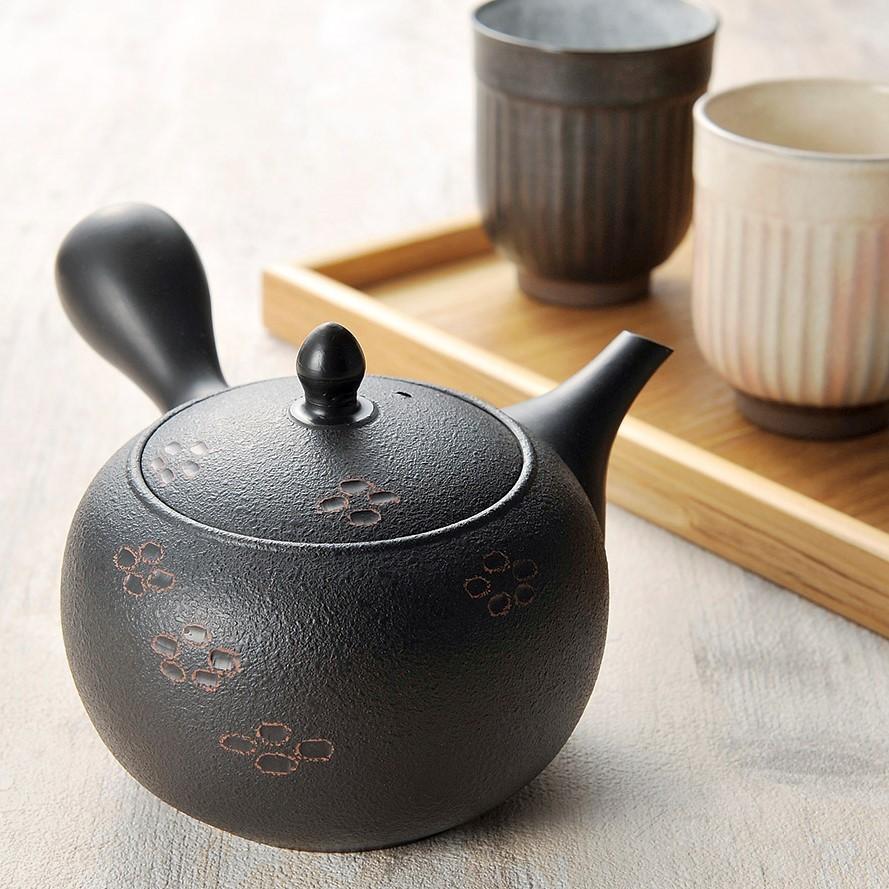 Tokoname Kyusu Teapot 440ml Shunjuu Hanamon Made in Japan