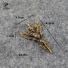 Retro Copper Tibetan Supplies Exquisite Roc Garuda Golden-Winged Peng Bird Vajra Amulet Pendant Charm Keychains Tea Deedle