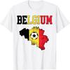 Belgium Football Shirt Belgian Flag Soccer Men Women T-Shirt