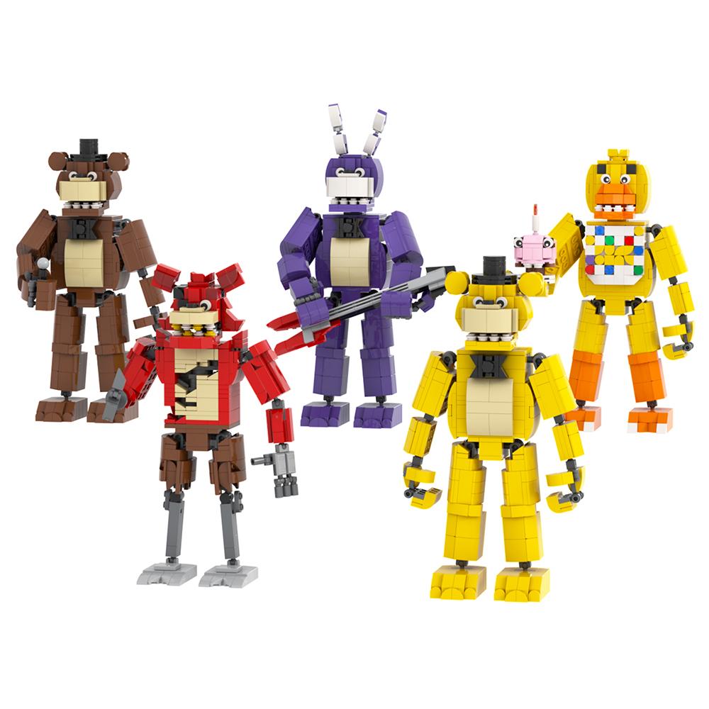MOC WM2612 Medvěd Stage Bricks Hororová Herní Figurka Kompatibilní WM6170 Stavebnice Hračky Pro Děti Přátele Narozeninový Dárek Zvíře