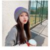 Unisex Herbst Winter Strickmütze Weiche Verdickte Wollmütze Doppelseitiger Ohrenschutz Beanies Mütze Damen Herren