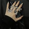 Butterfly Language Series Heavy Industry Butterfly Ring Women'S Niche Design Sense Advanced Purple Jewelry Personality French Index Finger Ring