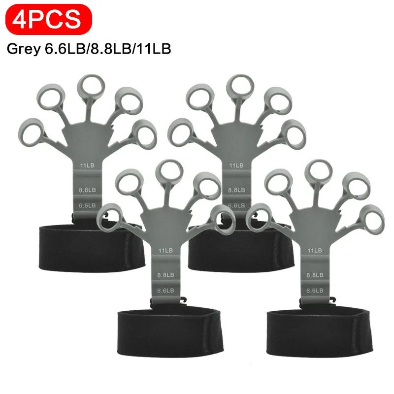 1-6pcs Hand Grip Strengthener Physical Tools Finger Trainer Training and Exercise Gym 6th Level Resistance Gripster Expander