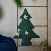 shesay Embossed Tin Ornament Key Charm Display Motif Nordic Korean Star (Gold)