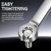 Hand Tool 8-19mm Flare Nut Wrench Mirror Finish Open Ring Brake Line Wrench Double Head High Torque Wrench Car Repair