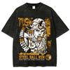 Johnny Joestar Print T-shirt Anime JoJo's Bizarre Adventure Clothing Men Women Cotton Tshirts Retro Washed T Shirt Harajuku Tops