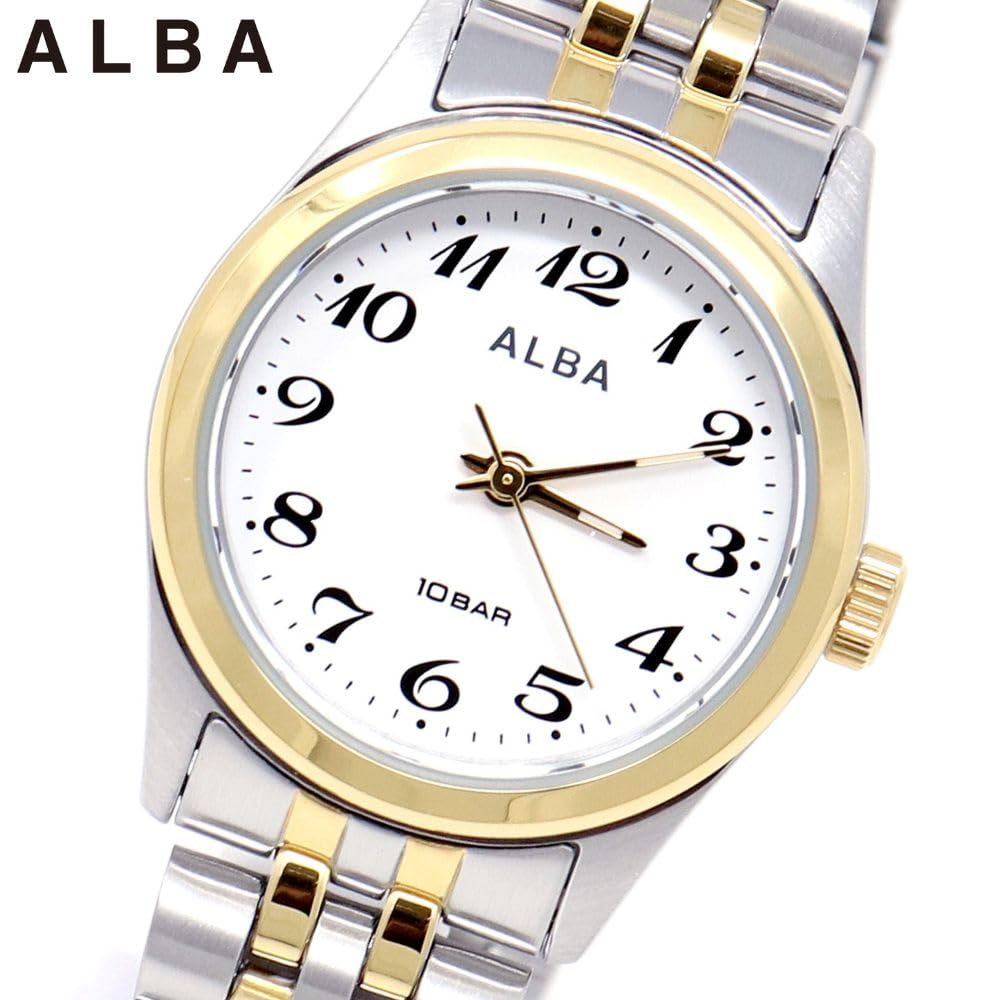 Seiko Watch Alba Watch Quartz Stainless Steel Reinforced Waterproof for Daily Life Analog SEIKO ALBA Color Women's (10 ATM) (Combination (AEGK427))