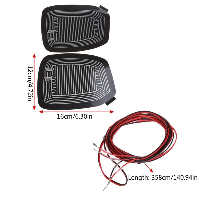 Universelle, schnell warme 12-V-Auto-Seitenspiegel-Glasheizung, beheizte Defogger-Pad-Matte