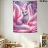 Elegant Pink Fox Pattern Home Decor Tapestry, Wall Hanging, Decorative RV Wall Cloth.ZGT0914434
