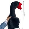 Plush Big Goose Headgear White/Pink Cartoon Goose Hat Festival Halloween Party Hat  Cosplay Costume