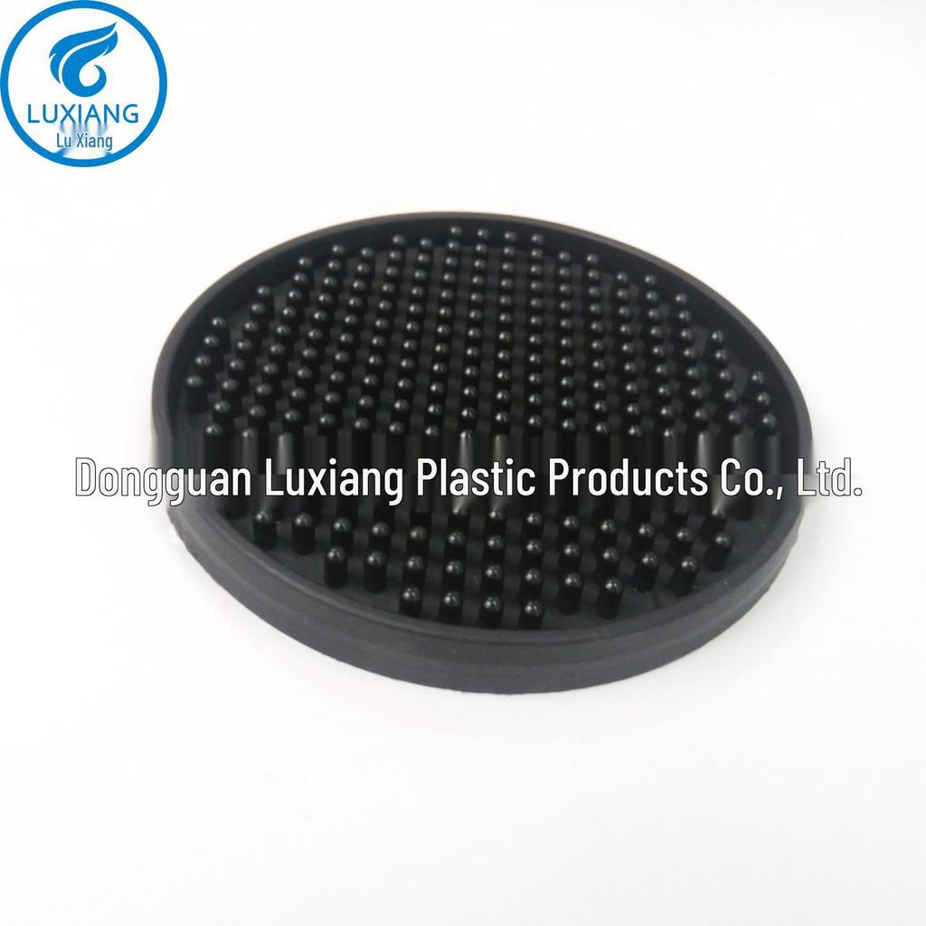 Black Non-slip Thickened PVC Bar Mat - High-end Soft Rubber Coaster