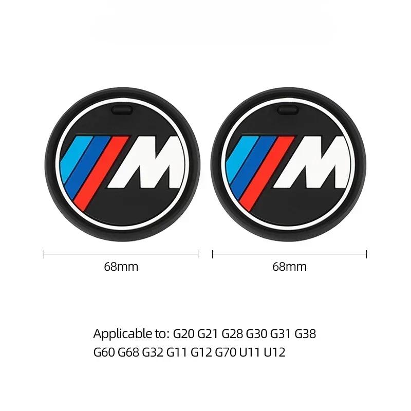 E60 E93 2025 New For BMW M X3 X5 X6  2Pcs Rubber Car Coaster Buffer Anti Noise Mat Cushion For BMW F15 G05 F16 G06 F25 G01 G08 F