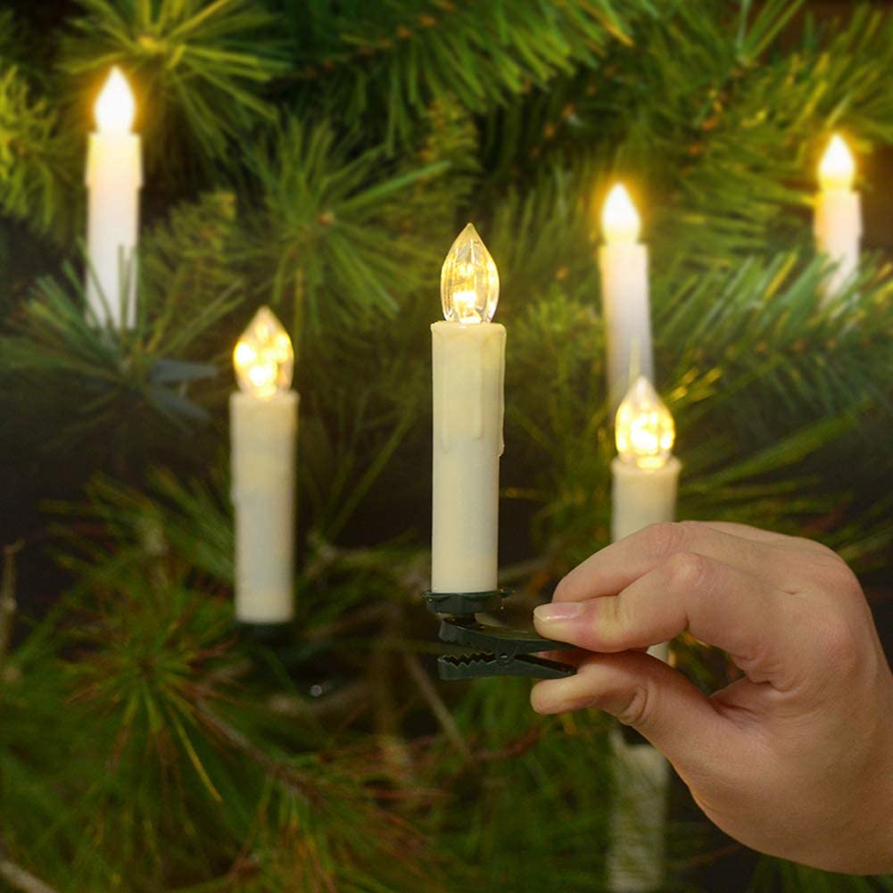 12pcs Remote Control LED Candles Wireless Christmas Candles LED Flickering Flame