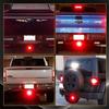 Running Brake Reverse Red 15 LED Towing Hitch Cover Light For Trucks 2" Receiver