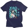 T-shirt Classiche Personalizzate Xiao Genshin Impact Manga Uomo Manica Corta Streetwear T-shirt 100% Cotone T-shirt Oversize Merch