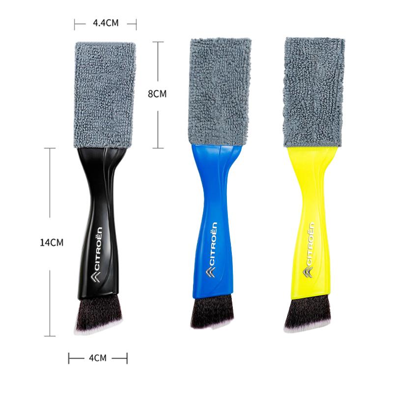 JOFT7 2 In 1 Car Dust Tool Cleaning Brush Accessories Interior For Citroen C5X e-C4 X e-C3 C4 C3 AIRCROSS C-Elysee C-Crosser C4 Cactus